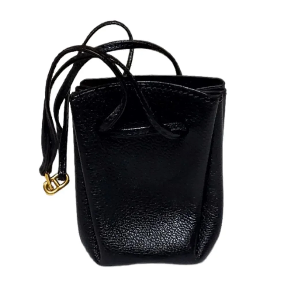 Rare Hermes Vintage Chevre de Coromandel Vespa Pouch Noir Black